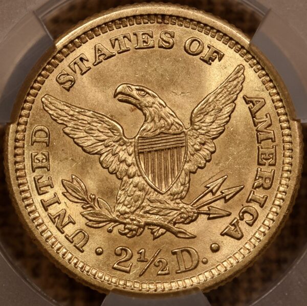 1906 $2.50 Liberty Head Quarter Eagle CACG MS63 - Image 2