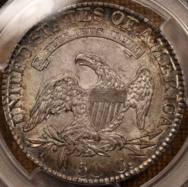 1822 O.106 Capped Bust Half Dollar PCGS AU55 CAC - Image 6