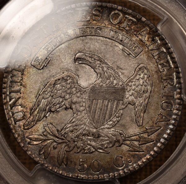 1822 O.106 Capped Bust Half Dollar PCGS AU55 CAC - Image 8