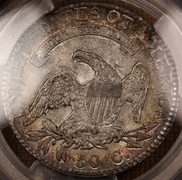 1822 O.106 Capped Bust Half Dollar PCGS AU55 CAC - Image 9