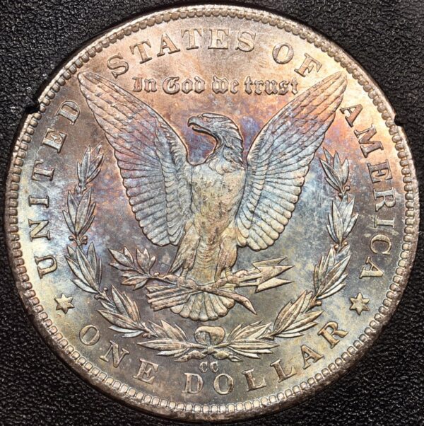 1881-CC GSA Morgan Dollar NGC MS63, Reverse bag rainbow - Image 4