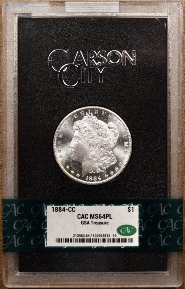 1884-CC GSA Morgan Dollar CACG MS64 PL - Image 3