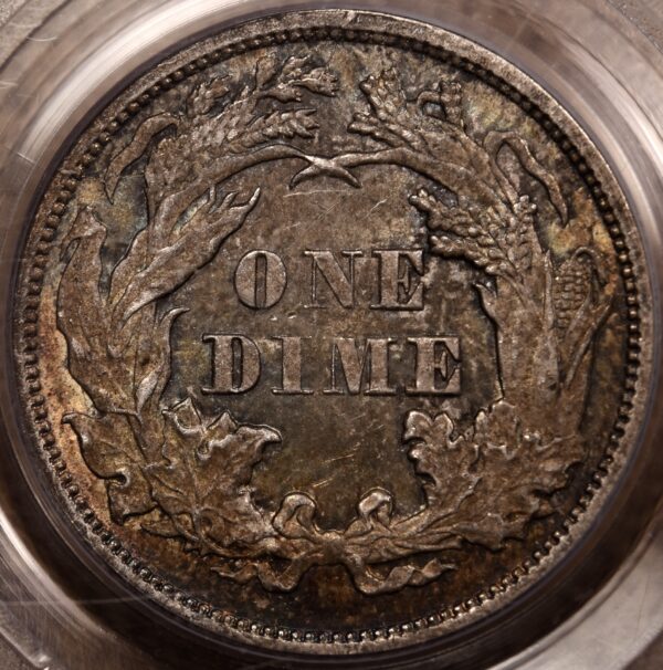 1875 Liberty Seated Dime PCGS MS63 - Image 6