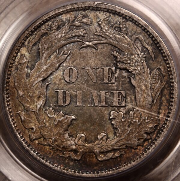 1875 Liberty Seated Dime PCGS MS63 - Image 7