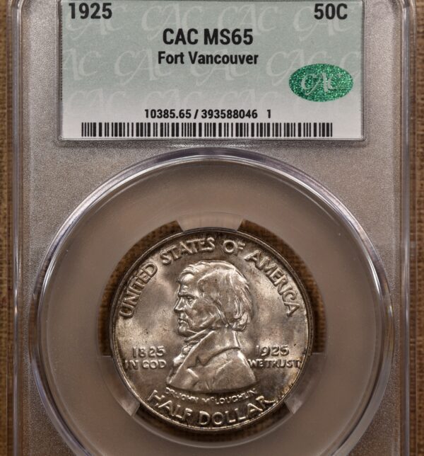 1925 Vancouver Silver Commemorative CACG MS65 - Image 3