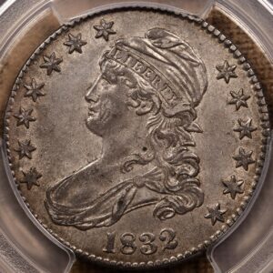 1832 O.115 Small Letters Capped Bust Half Dollar PCGS AU50