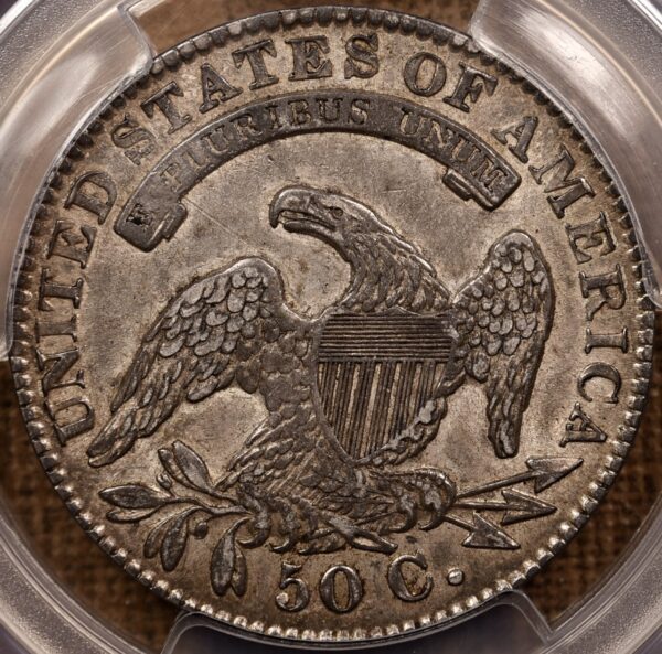 1832 O.115 Small Letters Capped Bust Half Dollar PCGS AU50 - Image 2