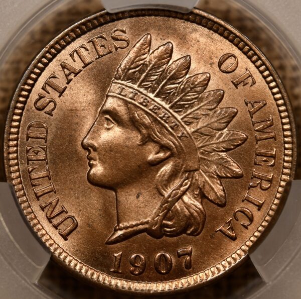 1907 Indian Cent CACG MS65 RD