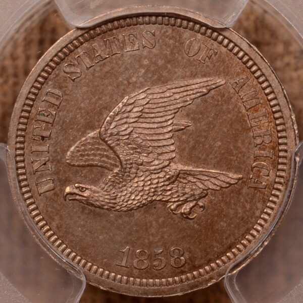 1858 J-202 Pattern cent PCGS PR64 (CAC)