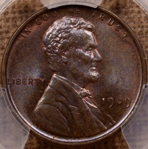 1909 VDB Lincoln Cent PCGS MS64 BN