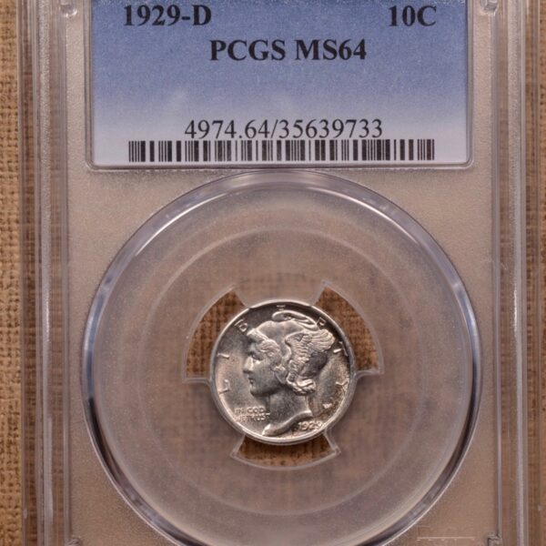 1929-D Mercury Dime PCGS MS64 - Image 3