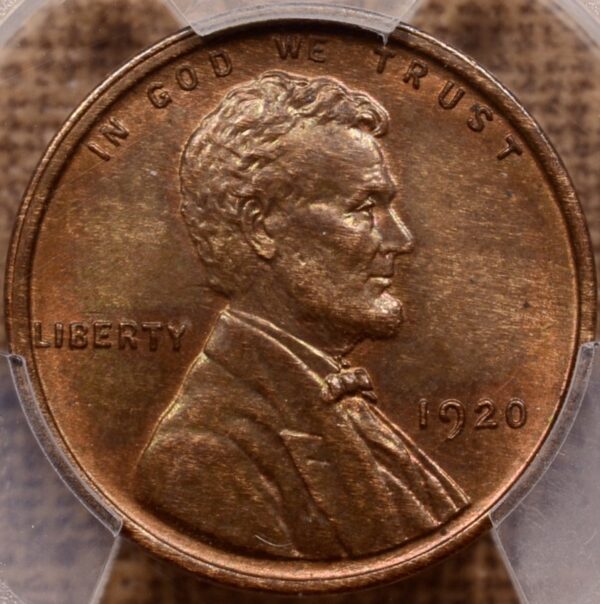 1920 Lincoln Cent PCGS MS64 BN