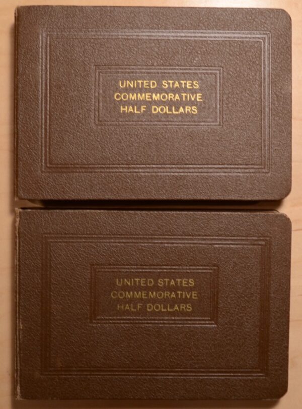 National Coin Album, United States Commemorative Half Dollars, Complete Through 1938 Arkansas, 10 Boards, 2 Albums