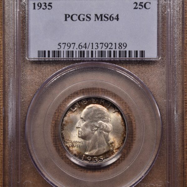 1935 Washington Quarter PCGS MS64 - Image 3