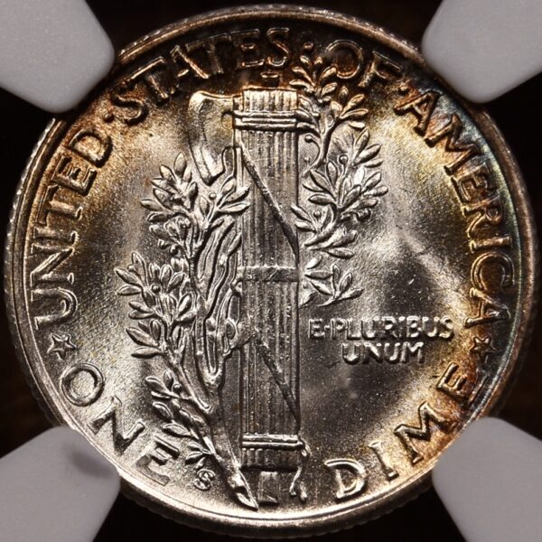 1945-S Mercury Dime NGC MS67, album color - Image 2