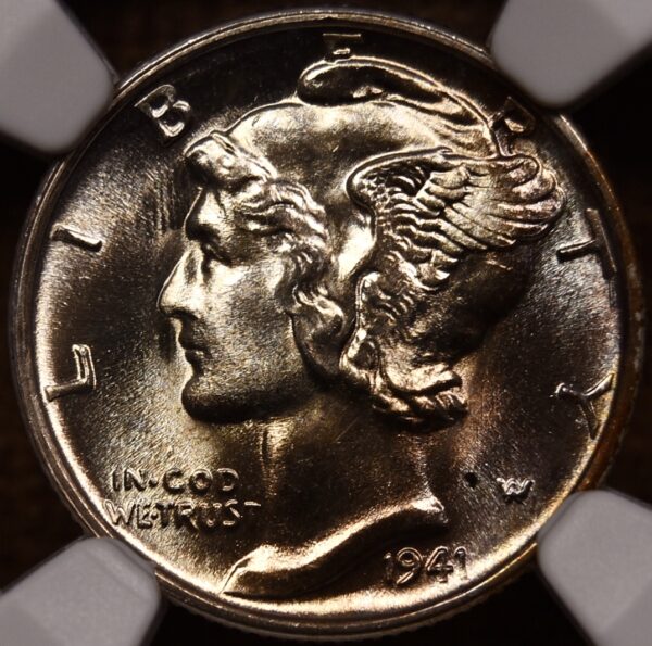 1941-S Mercury Dime NGC MS66 FB