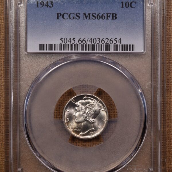 1943 Mercury Dime PCGS MS66 FB - Image 3