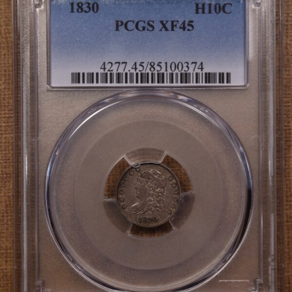 1830 LM-3 Capped Bust Half Dime PCGS XF45 - Image 3