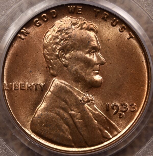 1933-D Lincoln Cent PCGS MS64 RD