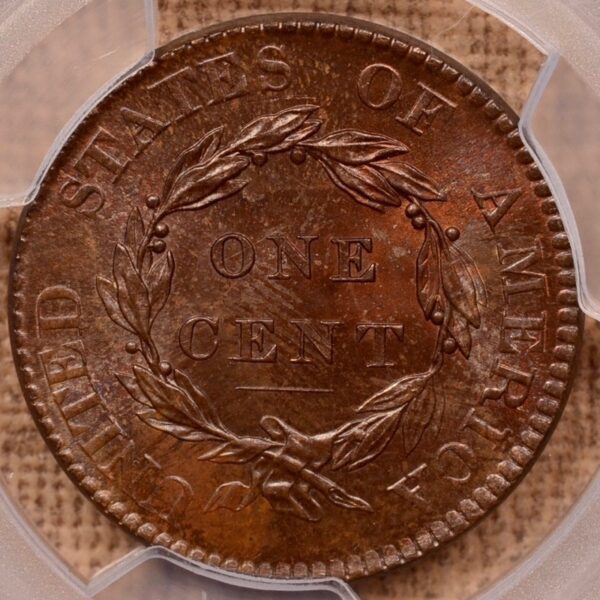 1820 N.13 Large Date Coronet Head Cent PCGS MS65BN - Image 2