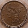 1840 N.2 Small/Large 18 Braided Hair Large Cent PCGS MS64 BN CAC