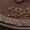 1840 N.2 Small/Large 18 Braided Hair Large Cent PCGS MS64 BN CAC - Image 5