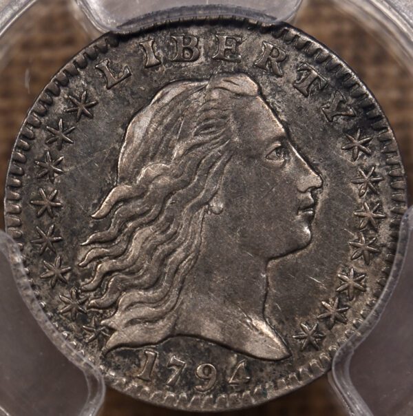 1794 LM-3 R4 Flowing Hair Half Dime PCGS AU50