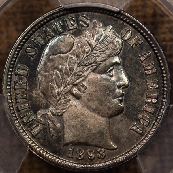 1893 Barber dime PCGS MS64 - Image 4