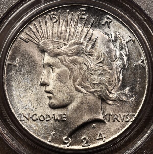 1924-S Peace dollar PCGS MS64 CAC