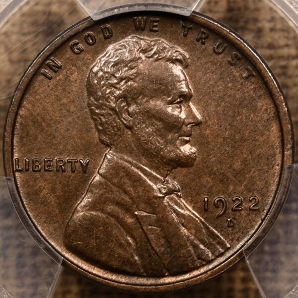 1922-D Lincoln Cent, PCGS MS64 BN CAC