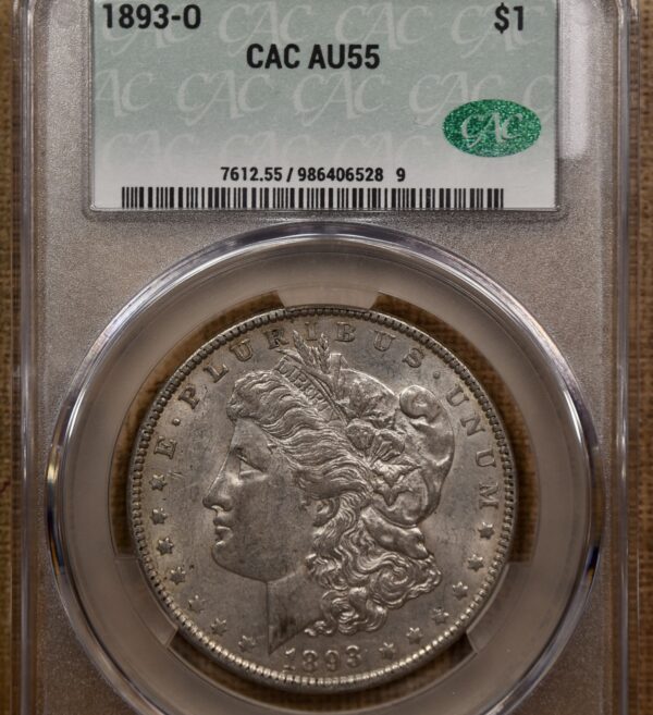 1893-O Morgan dollar CACG AU55 - Image 4