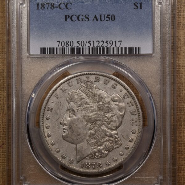 1878-CC Morgan Dollar, PCGS AU50 - Image 3