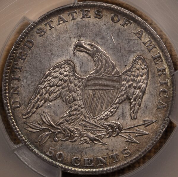 1837 GR-5 Capped Bust Half dollar CACG MS63 - Image 2