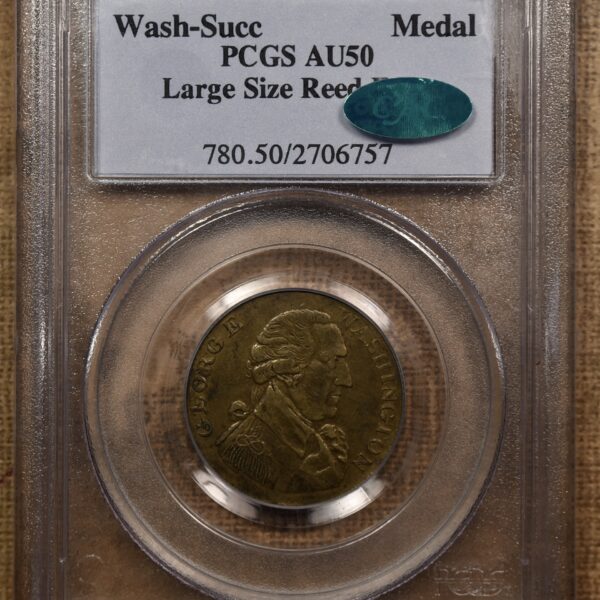 (1790's) Washington Success Medal W-10915, PCGS AU50 CAC - Image 3