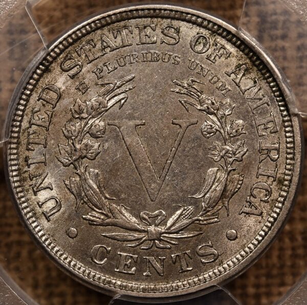 1884 Liberty Nickel PCGS AU58 - Image 2