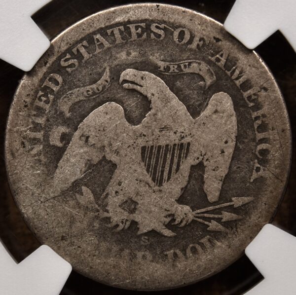 1872-S Liberty Seated Quarter, NGC AG3 CAC - Image 2