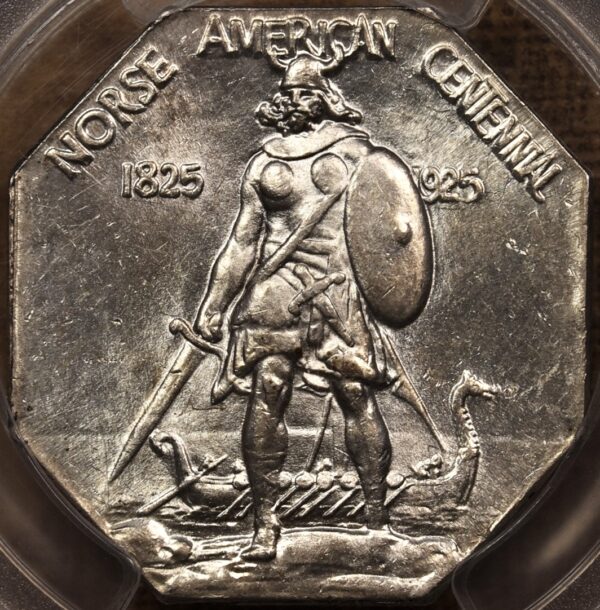 1925 Thick Planchet Norse Medal, PCGS MS63 CAC