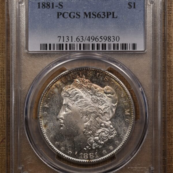 1881-S Morgan Dollar, PCGS MS63 PL - Image 5