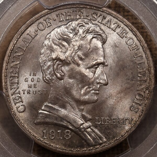 1918 Lincoln Commemorative Half Dollar, PCGS MS66 CAC