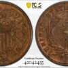 1864 Large Motto Two Cent Piece, PCGS AU58 - Image 3