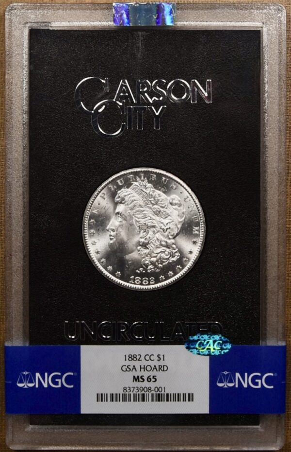 1882-CC GSA Morgan Dollar, NGC MS65 CAC - Image 3