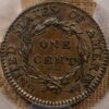 1817 N.9 13 Stars Coronet Head Large Cent, PCGS AU53 CAC - Image 2