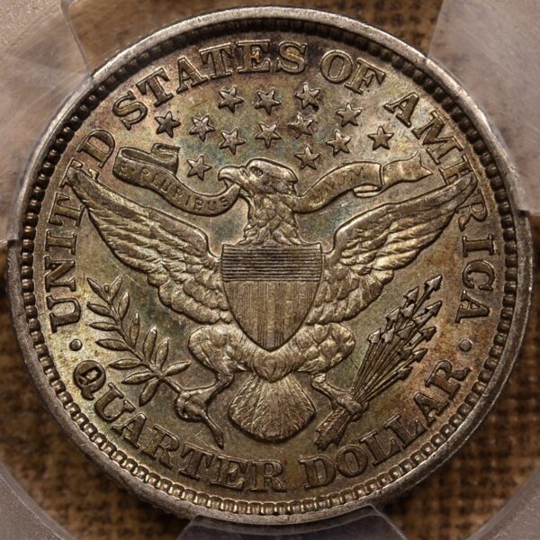 1892 Barber Quarter PCGS AU55 - Image 2