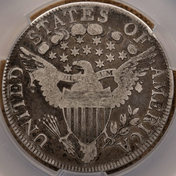 1806 O.116 T-20 Pointed 6 with Stem Draped Bust Half Dollar, CACG VG10 - Image 2