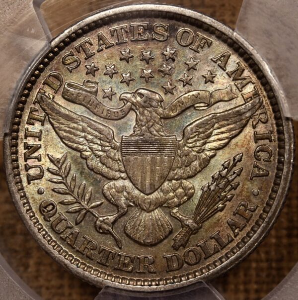 1892 Barber Quarter PCGS AU55 - Image 3