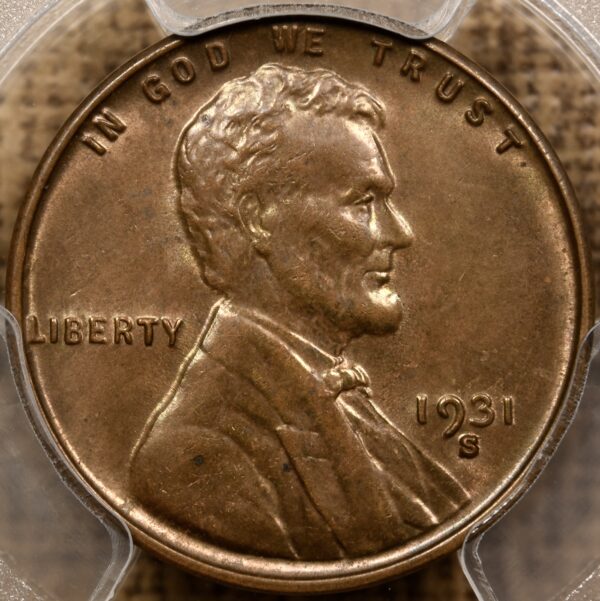 1931-S Lincoln Cent, PCGS MS63 BN CAC