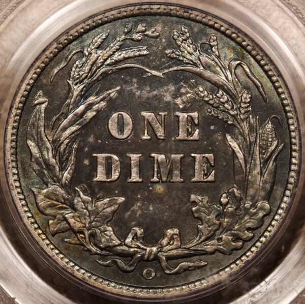 1905-O Micro O Barber Dime, PCGS MS63 CAC - Image 4