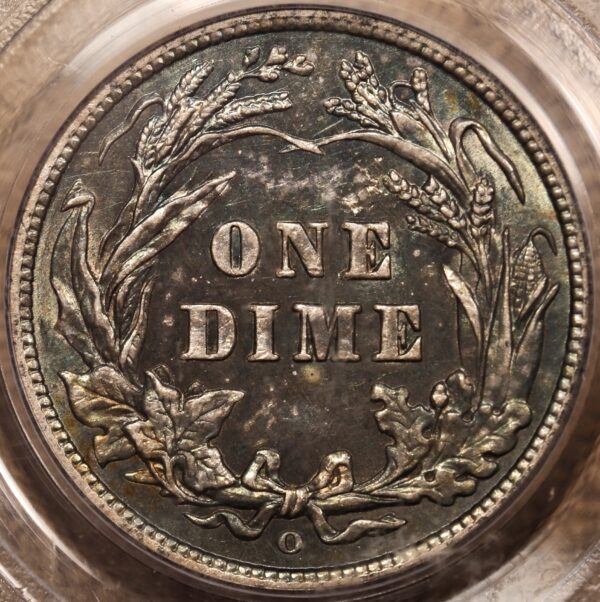 1905-O Micro O Barber Dime, PCGS MS63 CAC - Image 5