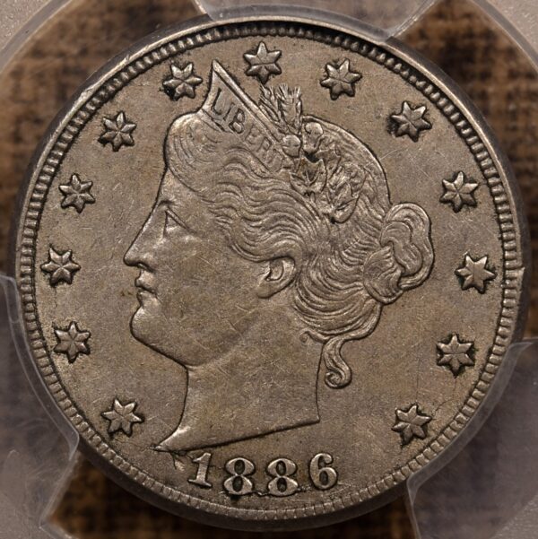 1886 Liberty Nickel, PCGS XF45 CAC