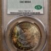 1887 Morgan Dollar, CACG MS64, Exceptional bag rainbow - Image 7